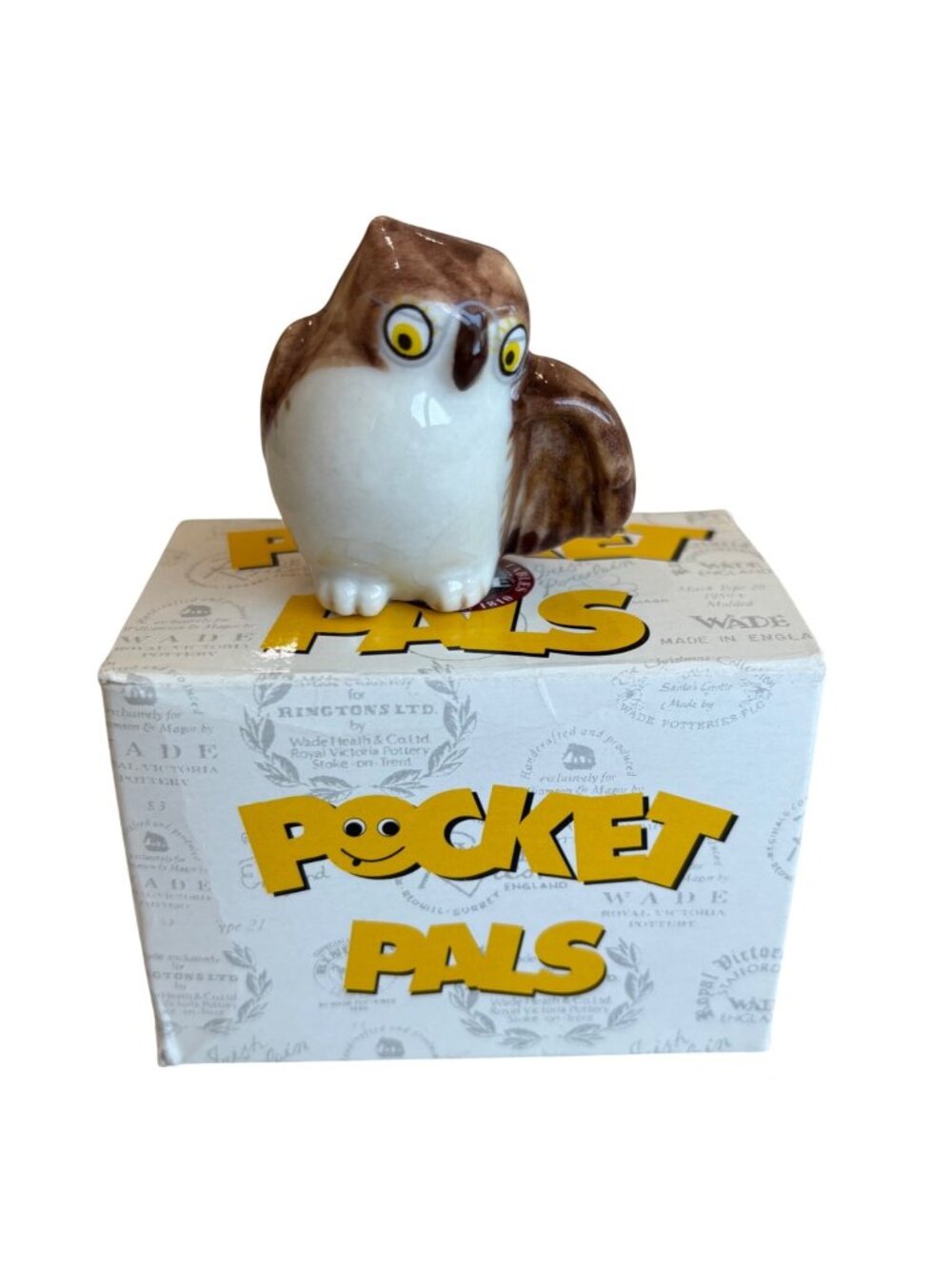 Specs the Owl Wade Pocket Pals 1999 Collectible Figurine Made In England Box